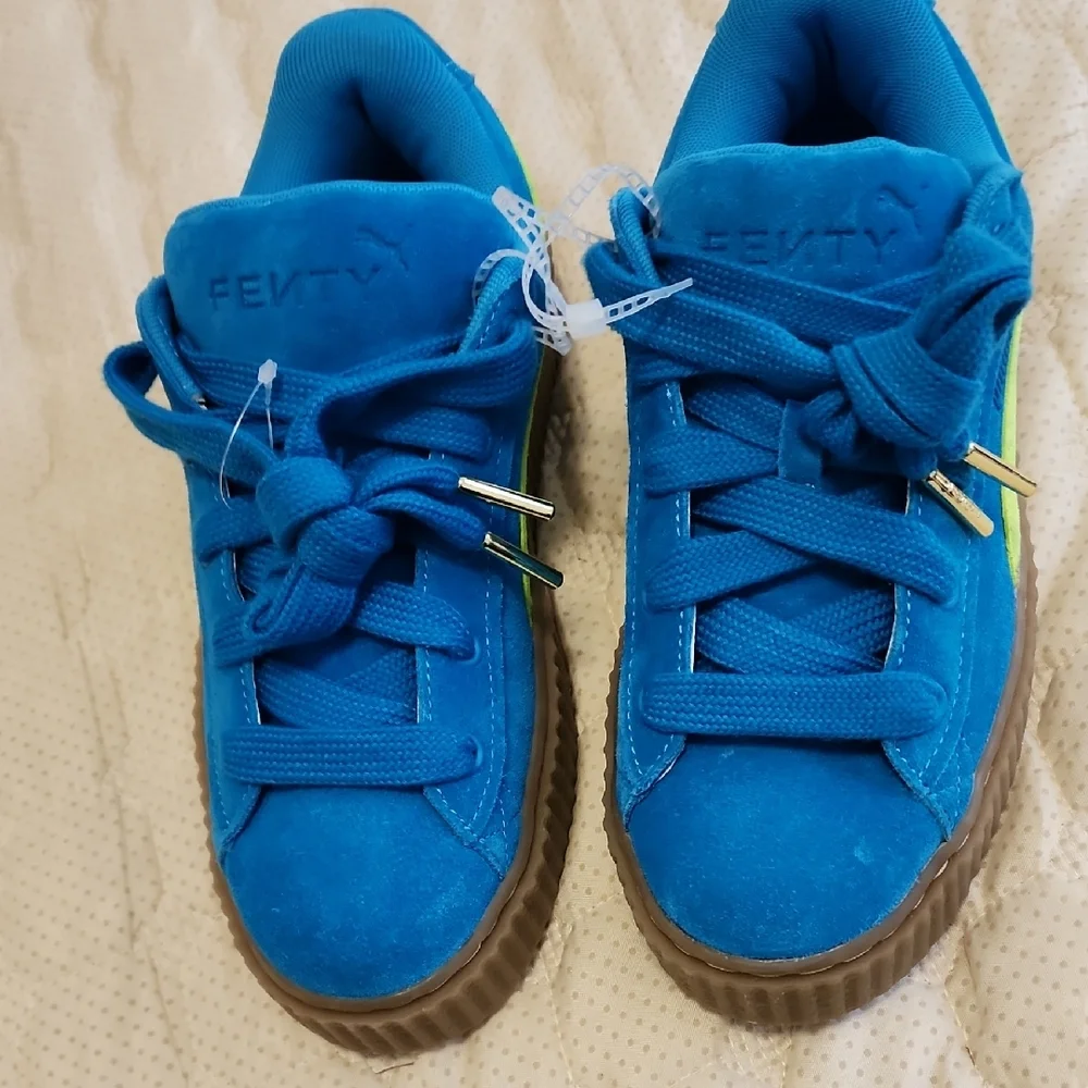 Puma X Fenty Creeper Phatty Junior's Speed Blue/Lime Pow/Gum Sneakers